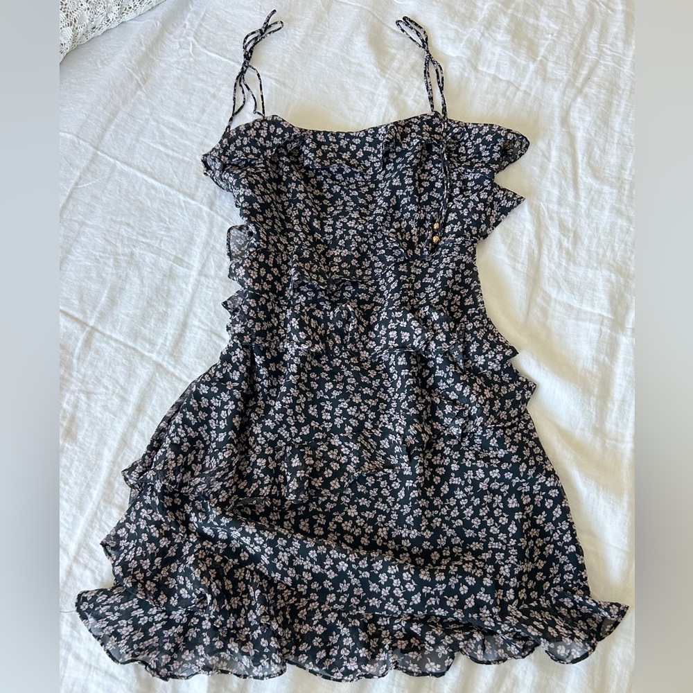 Sabo Skirt Floral Ruffle Dress